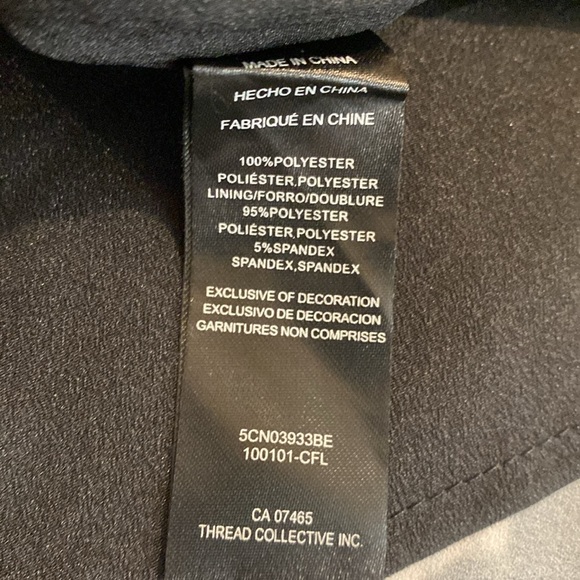 NWT Bebe printed cowl neck sleeveless mini dress, sz 6 - Picture 9 of 10